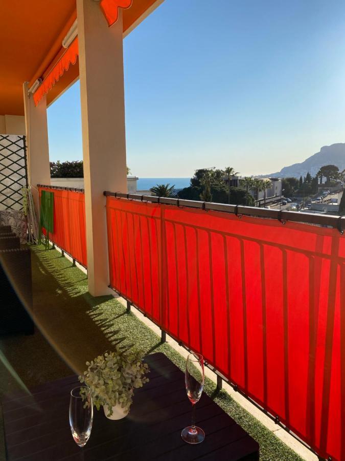 Charmant 2 Pieces Vue Sur Mer Et Monte-Carlo A Roquebrune Cap Martin Екстер'єр фото